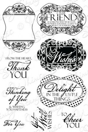 Notables Whimsy Rubber Stamps Sentiments