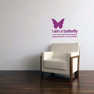 am a Butterfly Sticker
