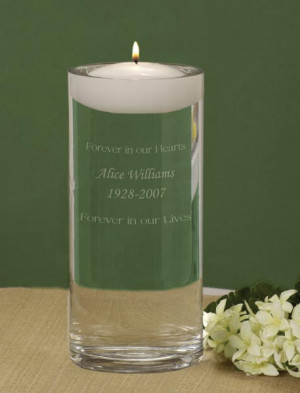 Floating Wedding Memorial Candle