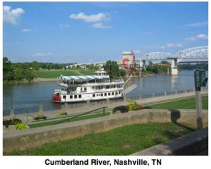After flowing through Nashville, the Cumberland river forms Cheatham ...
