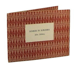 Sunrise in Suburbia by JOHN ASHBERY First Edition 1968 1st Limited