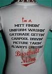 baseball mom quote tshirts