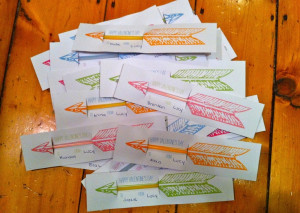 Cupid's Arrow Glow Stick Valentines