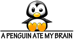 ... Humorous & Funny T-Shirts, > Penguin Humor > A Penguin Ate My Brain