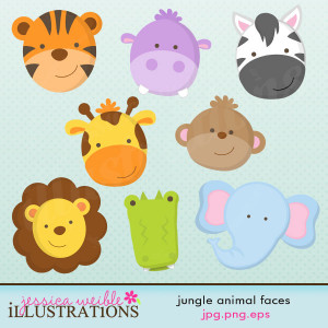 Jungle Animal Faces