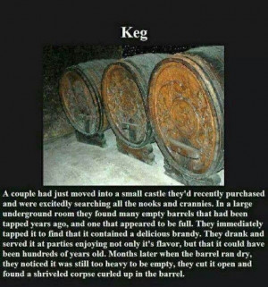 Never tap an unknown keg....