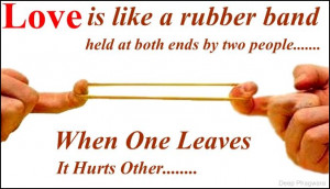 Love is like a rubber band