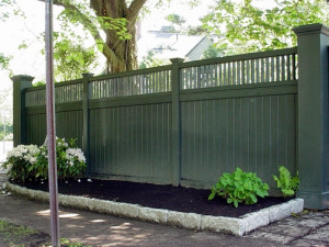 Pergola with Lattice Privacy Fence