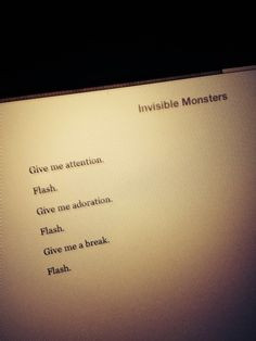 invisible monsters .
