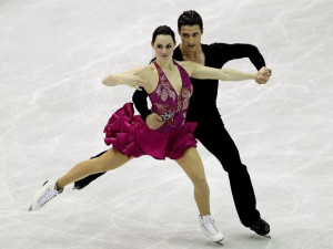 Tessa Virtue and Scott Moir are always connected, even off the ice.