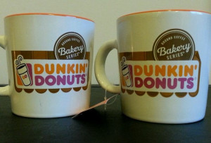 NWT Dunkin Donuts Bakery Series Coffee Mugs 16 oz LOT of 2 Ceramic