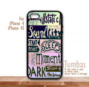 Seconds of Summer quotes For iPhone 4, iPhone 4s cases