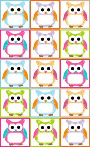 educational resources owl lapbook birthday card free owl label ...