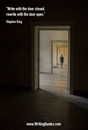 Stephen King Quotes – Door Closed – Stephen King Quotes on Writing