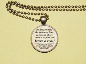 Emerson quote Pendant Necklace - Literary Jewelry. Inspirational Quote ...