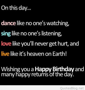 Top 20 happy birthday quotes and messages.