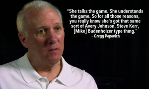 Gregg Popovich on Becky Hammon