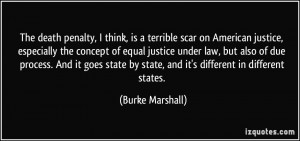 scar on American justice, especially the concept of equal justice ...