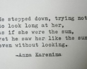 ANNA KARENINA quote love quote Literary love quote anniversary ...