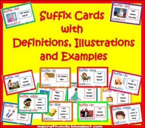 Suffix And Exandles Words...