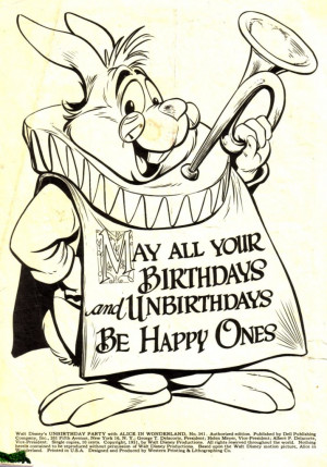 Walt Disney’s Unbirthday Party with Alice in Wonderland . Dell Four ...