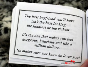 The Best Boyfriend You Have