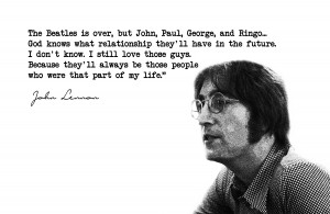 Great John Lennon quote.