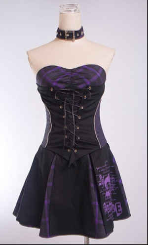 Fashion Punk Rock Lolita Gothic Princess Dress