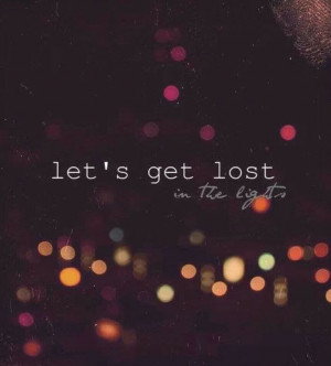Let's get lost. Word quote