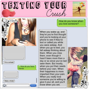 Hey girlies, texting your crush can be awkward. Mostly because you ...