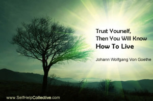 Trust yourself quote by Goethe