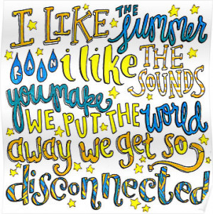 disconnected 5sos lyric art