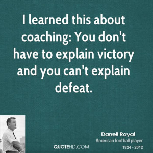 Learned This About Coaching You Don Have Explain Victory And