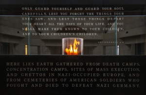 ... eternal flame in the remembrance hall at the U.S. Holocaust Museum