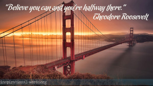 Inspirational Wallpaper Quote by Theodore Roosevelt