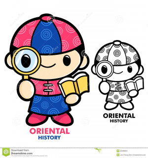 Chinese Language and Literature mascot. Education and life Character ...
