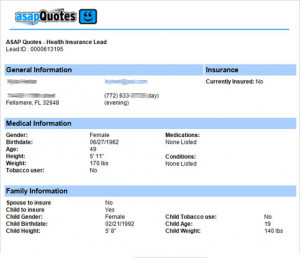 you with real insurance shoppers looking for a health insurance quote