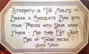 Judith Viorst chocolate quote