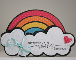Rainbow Wishes Birthday Card
