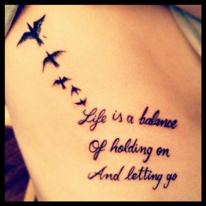 life is a balance of holding on and letting go*... love this for a ...