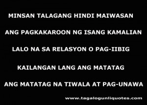 If you are searching Inspirational Tagalog Love Quote here is the one ...