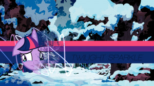Twilight Sparkle 'sad winter' wallpaper by B1itzsturm