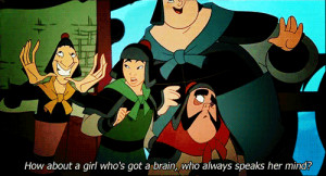 Remember how smart Mulan has continuously proven herself to be? Turns ...