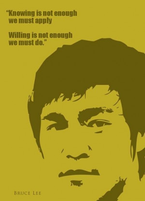 Bruce Lee Quote Art by Eric Koedijk
