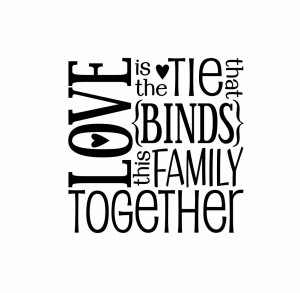 Family Vinyl Wall Quote Decal