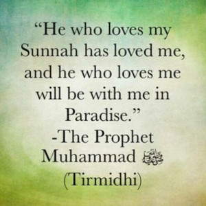 Sunnah and The Prophet Muhammad (saw). Tirmidhi.