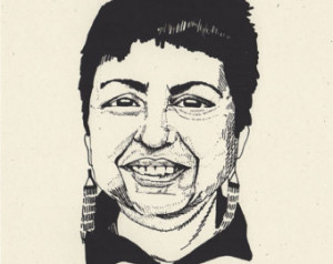 Gloria Anzaldúa Feminist Portrait S creenprint ...