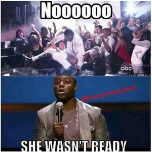 Miguel billboard awards meme with Kevin Hart, she wasn't ready