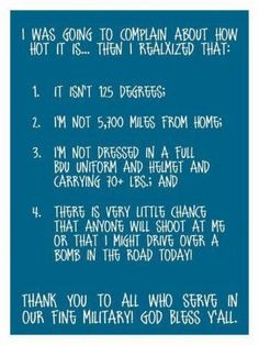 Thank you for your service!