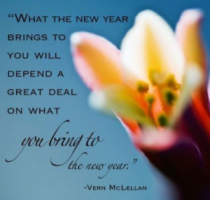 What you bring to the new year.
